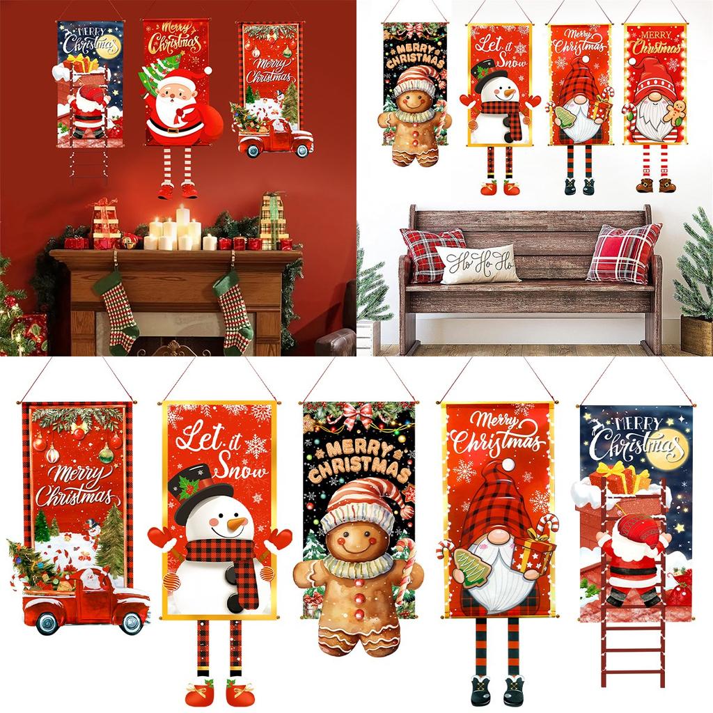 Christmas Hanging Flag Merry Christmas Decorations For Home 2026 Xmas Gifts Christmas Ornament Navidad Natal Noel New Year 2026
