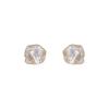 Luxury-simplified Elegant and Exclusive Small-scale Camellia Flower Stud Earrings for Women, in A Cold and Minimalist Style.