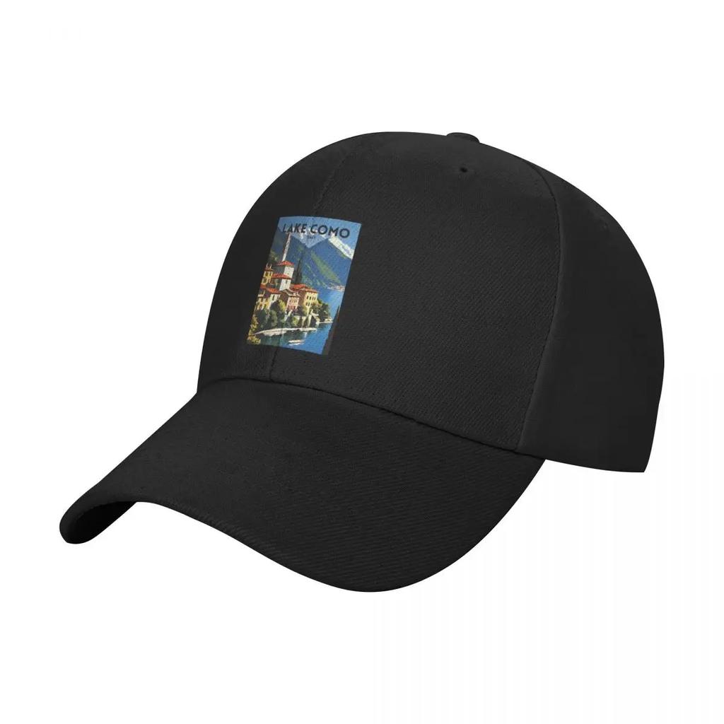 Lake Como Italy Traditional Travel Poster Baseball Cap hiking hat Anime Fashion Beach hats for men Caps Women Mens