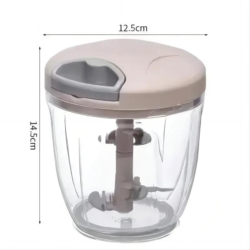 Kitchen Garlic Pounder Manual Ginger Garlic Mud Splasher Multifunctional Vegetable Cutter Handheld Meat Grinder