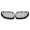 Front Bumper Chrome Diamonds Style Hood Grilles For BMW 5 Series E60/E61 2004-2009 Single Line Style Slat Grilles