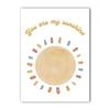 Nursery Wall Art, Cute Rainbow Sun Cloud Quotes Canvas Painting, Nordic Neutral Poster Print for Kids Boy Girl Bedroom Decor