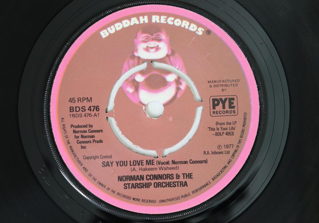 7inch Record NORMAN CONNORS Say You Love Me Captain Connors BDS476 BUDDAH 1977 UK SoulFunk Used
