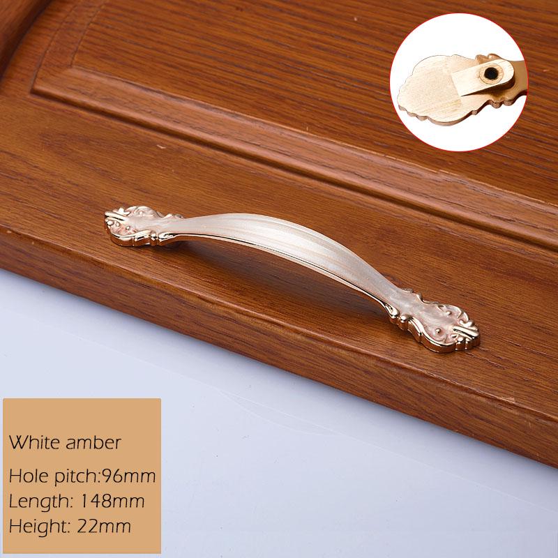 KAK European Zinc Alloy Cabinet Handles Wadrobe Door Pulls Drawer Knobs Kitchen Cupboard Handles Furniture Handle Hardware