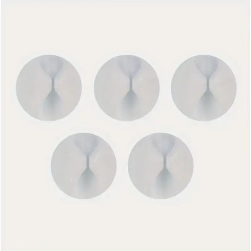 

1-3-6pcs Cable Clips Organizer for Phone Charging Cable, Cable Holder for Computer, USB Cable, Mouse, Headphone Cable - White