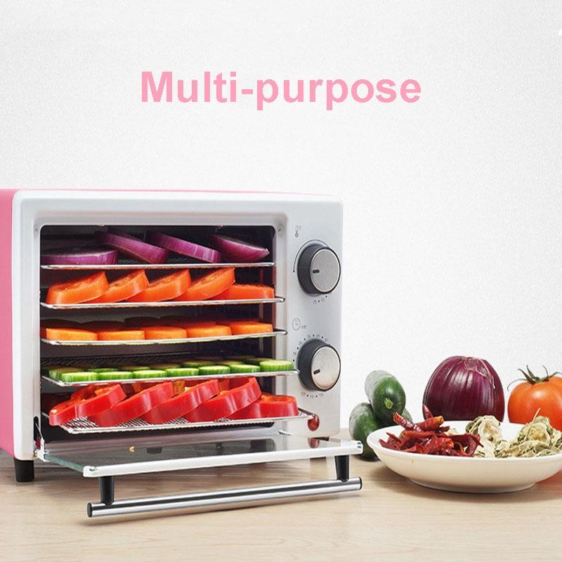 300W Stainless Steel Electric Food Dehydrator Dried Fruit Machine Vegetable Dryer Beef Jerky Meat Drying Machine
