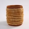 Autumn and winter scarf, couple versatile knitted wool plush solid color winter warm neck cover