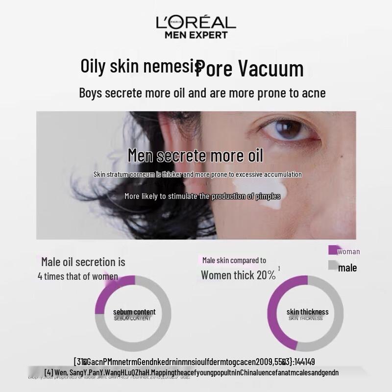 L'Oréal Men's Oil Control Anti-Blackhead Cleanser 100ml