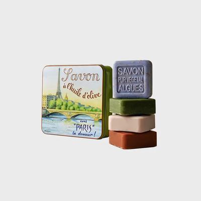French Soap Large Tin Case Beauty Soap 400g