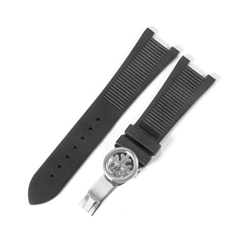 Силиконовый ремешок для часов Patek Philippe 5711 5712G Браслет Специальный интерфейс Аксессуары для браслета 25 мм*13 мм Мужской