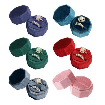 Doppelringe Box Schmuck Geschenk Aufbewahrung Organizer Ringe Schmuck Ringe Display Halter Etuis Eheringe Box für Ringe