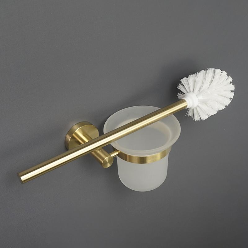 

Настенный держатель для полотенец из матовой золотой нержавеющей стали, круглый держатель для туалетной бумаги, мыльница, крючки для халатов, аксессуары для ванной комнаты