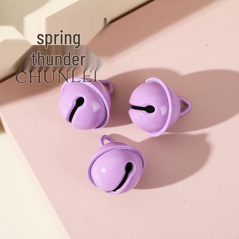 22mm Tiger Mouth Candy-Colored Christmas Hanging Bell Ornament Jewelry & Choker Accessory