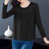 Plus Size Women S Long Sleeve T Shirt Round Neck Casual Top For Middle Aged Moms