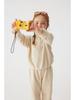 Korean Style Fleece Sweatshirt Set for Kids - Half-Zip, Warm Two-Piece for Boys & Girls Ages 1-6, Autumn/Winter Wear