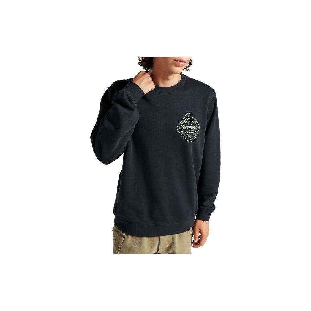 

Converse All Star Winter Art Crew Sweatshirt Men Tops Black 10025632-A01