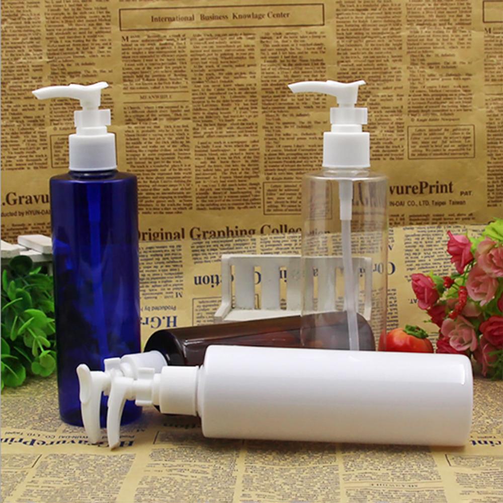 1Pcs 250ml Refillable Bottles Spray Plastic Storage Container Shampoo Empty Pump Water Cosmetic Bottle Vape Liquid  Travel Tool
