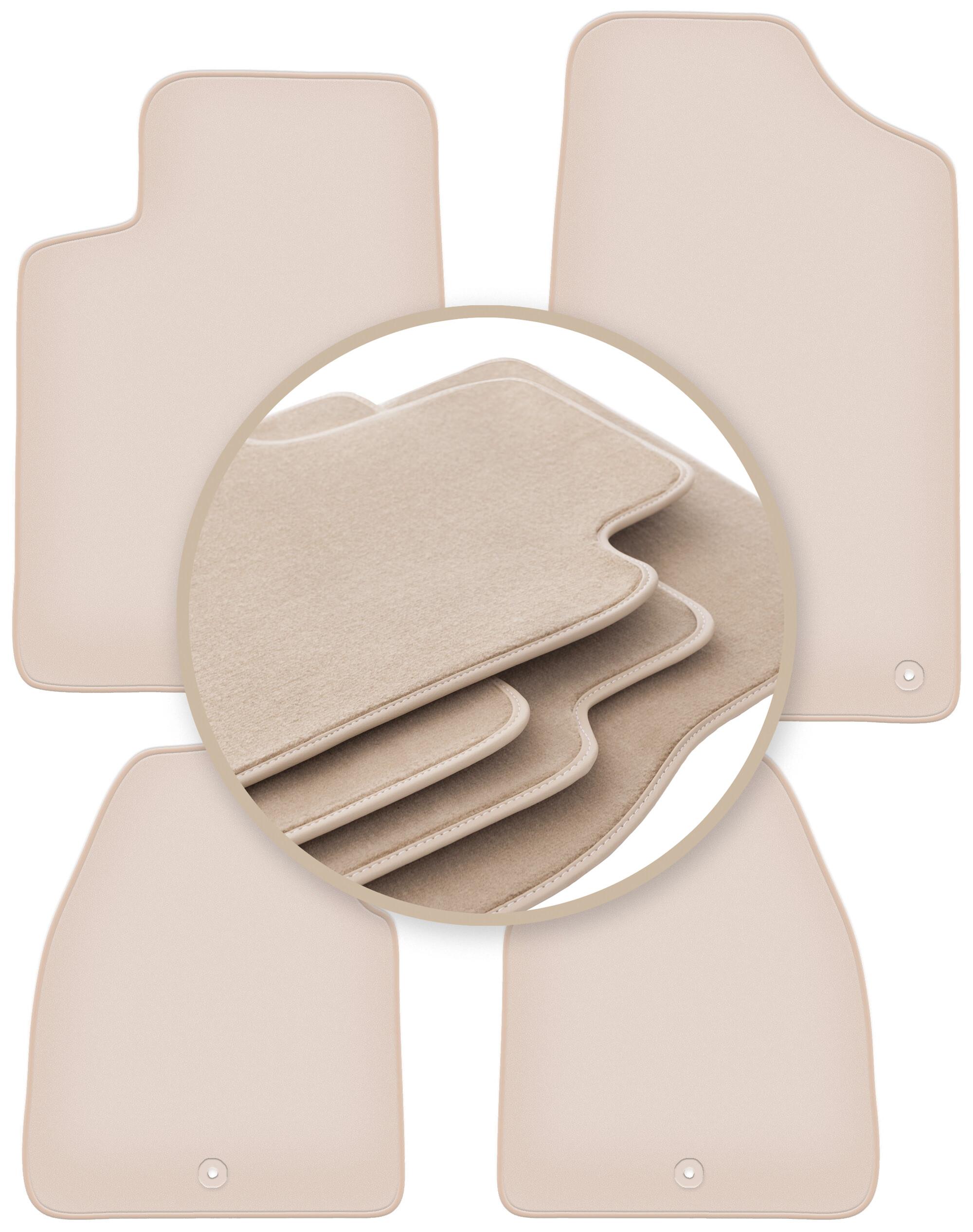 PREMIUM beige floor mats for: Citroen C6 sedan 2005-2012