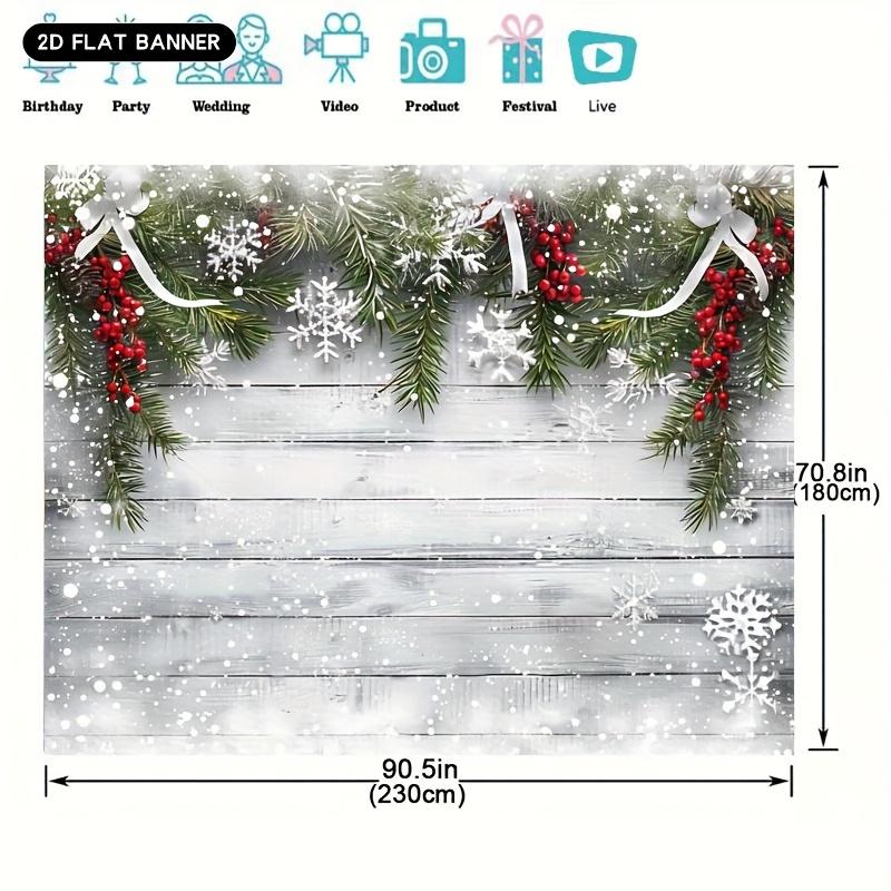 1Pcs Festive Christmas Backdrop Banner Decoration Background Winter Backdrop Decorations For Photo Studio Photo Booth Christ