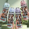 1PC Vintage Rock Band Group Collage Print 750ml Portable Sports Water Bottle Leakproof Gym Outdoor Travel Drink Cup