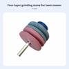Lawn Mower Blade Ener High Hardness Mower Blade Grinding Stone Lawnmower Ener Drill Attachment Wear-Resistant for Farm