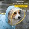Windproof Dog Hooded Raincoat Waterproof Pet Waterproof Cloak Dog Rain Cloak  Outdoor Walking