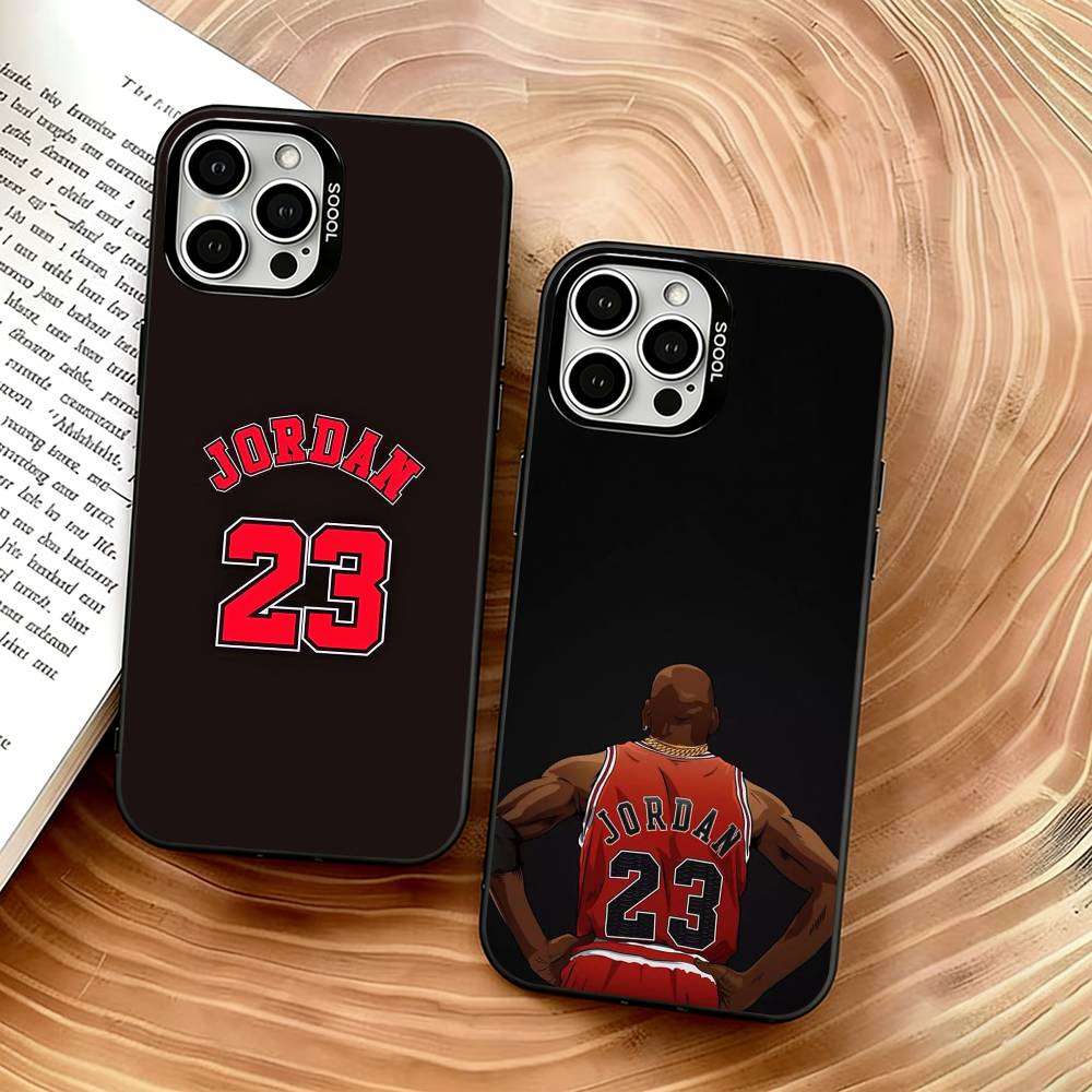 Michael Jordan Phone Case For iPhone 17,16,15,14,13,12,11 Plus,Pro Max,XS,Colorful Silver Phone case Funda Cover
