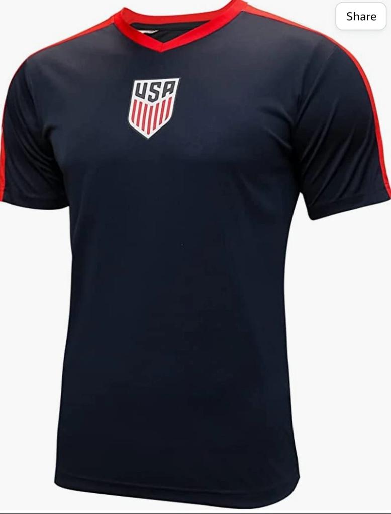 UNS. Fußballverband USMNT Erwachsenen Spieltag Fußball Polyester Shirt T-Shirt Marine Heim