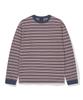 WKNDRS Mehrfarbig gestreiftes Langarm-T-Shirt (Marine)
