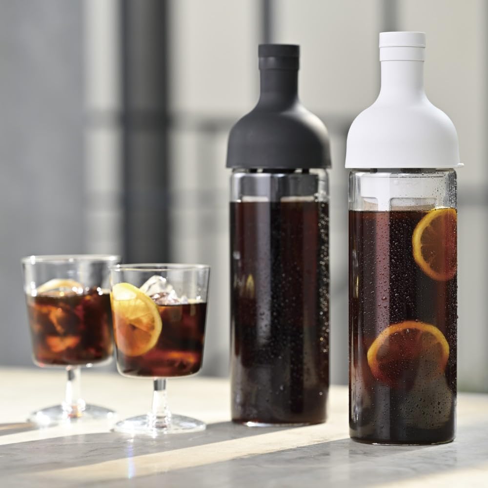 HARIO Cold Brew Coffee Bottle, Filter-in Coffee Bottle, Made In Japan, 5-Cup Capacity, 650ml, Pale Gray, Gift Wrapping Included, Model Number: