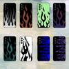 Creative Fashion Flame Phone Case For Samsung S25,S24,S21,S22,S23,S30,Ultra,S20,Plus,Fe,Lite,5G Black Cover