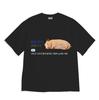 Lazy Fluffy Hamster Korean Text Meme T Shirt Loose Short Sleeve Harajuku Streetwear Casual Graphic Tee