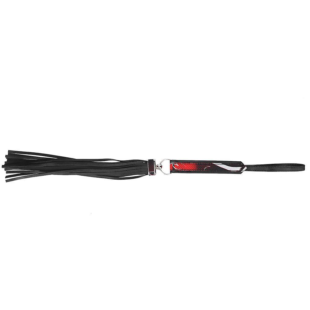 Black Red PU Leather Whip Spanking Paddle Flirting Adult Cosplay Toy Game Tools for Couple