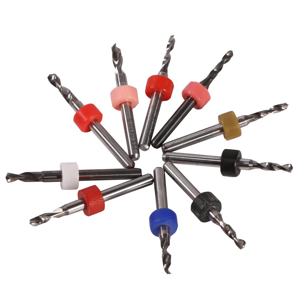 10pcs PCB Print Circuit Board Cemented Carbide Mini Micro Drill Bits CNC 2.1mm 3.0mm