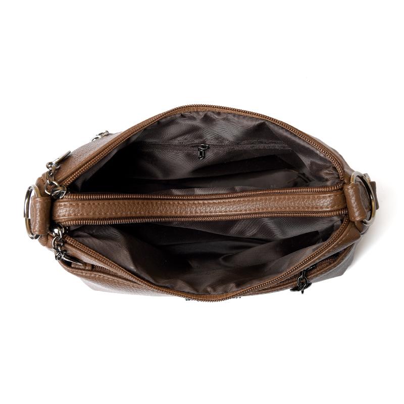 Damen PU Umhängetasche mit großem Fassungsvermögen