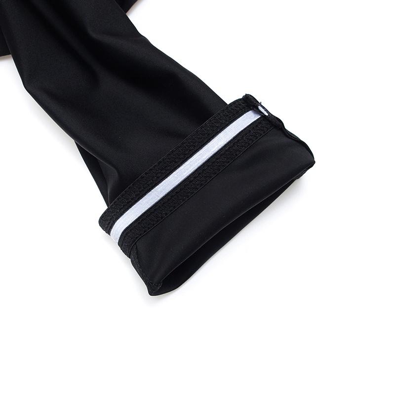 Toamnă Ciclism Tricouri Ciclism Set Haine Femei Mânecă Lungă Negru Pantaloni cu Bretele Costum Haine Ciclism