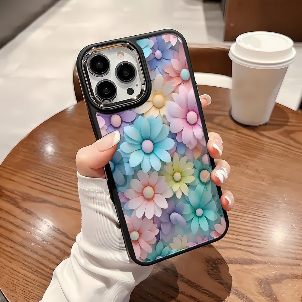 Colorful Sunflower For iPhone 16 15 11 12 Pro Max XR X XS 7 8 Plus SE Case For iPhone 14 13 Pro