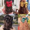 Big Hair Bow Ties Hair Clips Satin Two Layer Butterfly Bow For Women  Accessories Barrettes for School Christmas Gift