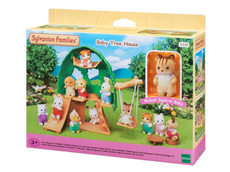 Famílias Sylvanian 5318 casa na árvore da creche 3+
