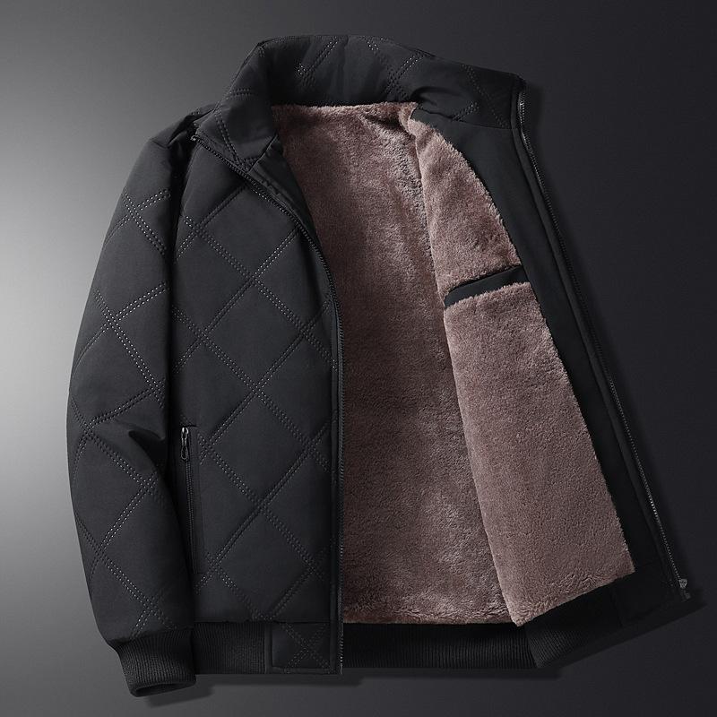 Parka invernali casual caldi giacche outdoor collo alto antivento abbigliamento maschile ispessito comodi cappotti di cotone