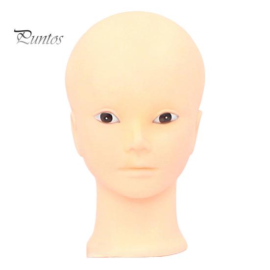

Профессиональная женская голова манекена для практики макияжа, лысая голова манекена с хорошим эффектом отображения для обучения макияжу, наращивание ресниц и парик B