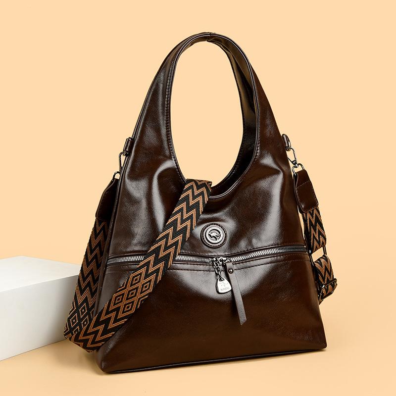 Tote Bag Simple and Stylish Shoulder Bag High-grade Soft Leather Pu Light Luxury Handbag