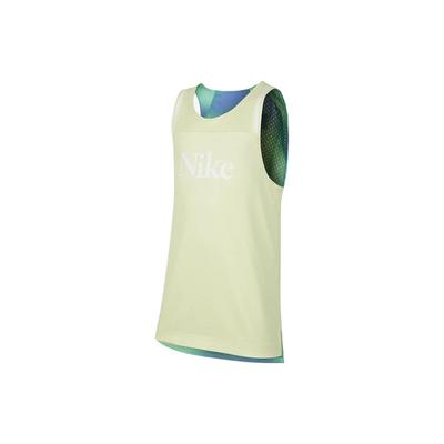 Culture Of Basketball Imprimé Lettre Gilet Décontracté Réversible Tops Enfants Vert Vif FD4010-331