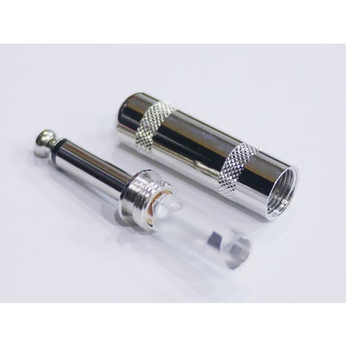 Mono Phone Plug, S-Shaped Straight Type, for DIY Shielding, Set of 10