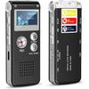 32GB Digital Voice Recorder with Playback – USB Rechargeable Dictaphone for Lectures, Upgraded Small Tape Recorder Device, Voice Activated