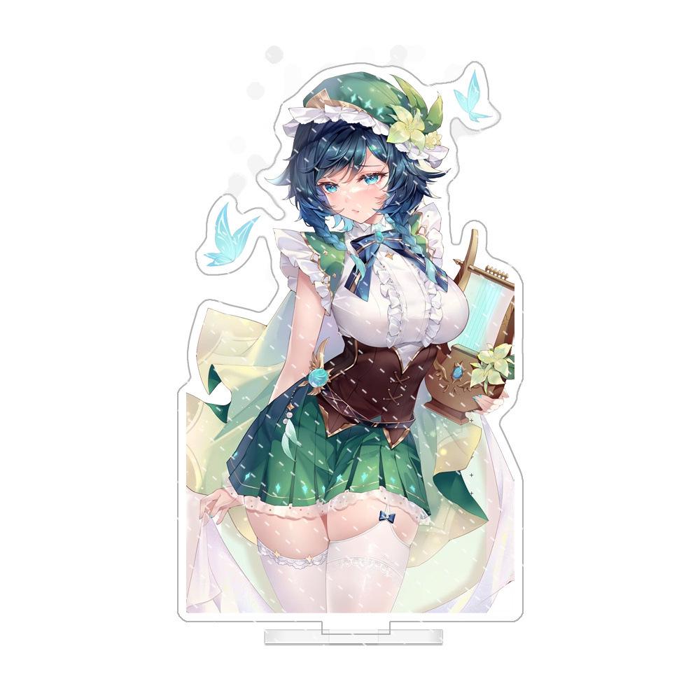 Anime Game Character Acrylic Standee: Keqing, Ningguang, Sucrose, Yae Figurine Gift.