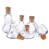 1:12 Dollhouse Mini Wish Bottle Glass Storage Bottle W/Cork Candy Jar Home Decor