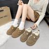 Autumn and Winter Cotton Shoes Female Thick Bottom Warm Snow Boots Casual Velcro Short Bokken Shoes Fur Shoes