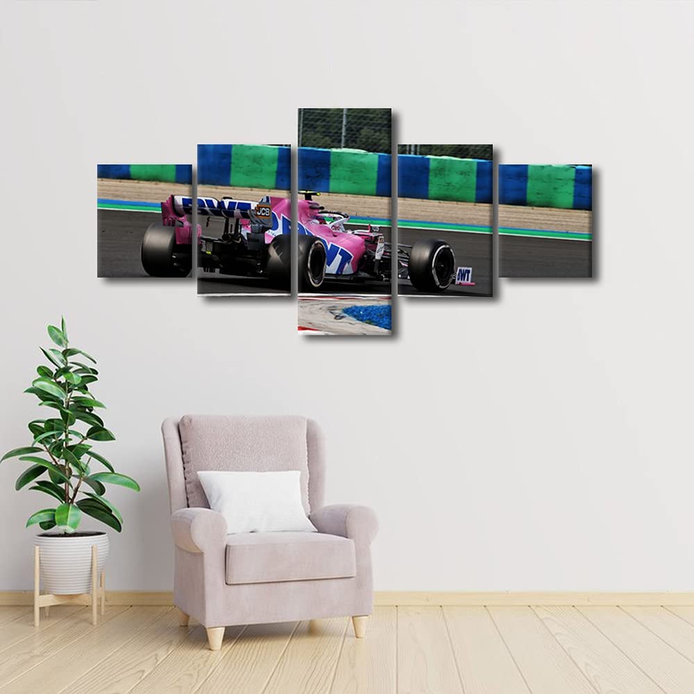 5Pcs F1 Racing Car House Sports Car Pictures Paintings Art HD Print Home Decor Room Decor Modern Abstract 5 Pieces Canvas