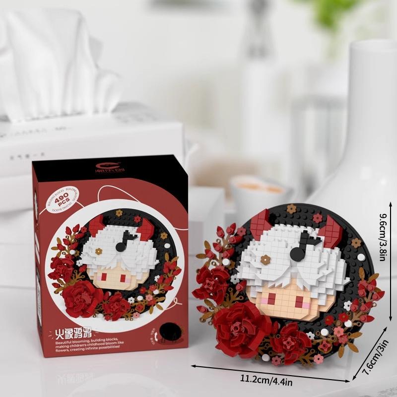 Love And Deep Space Splicing Toy Display Stand Decor Qinche Qiyu Badge Display Stand Diy Splicing Decoration Ornament Fans Gifts